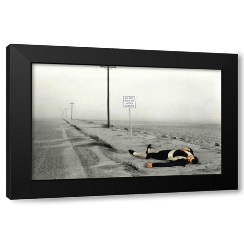 Dead Toreador Black Modern Wood Framed Art Print by Kite, Barry
