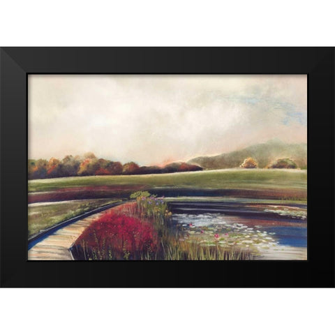 Edge of Autumn Black Modern Wood Framed Art Print by Koury, Aleah