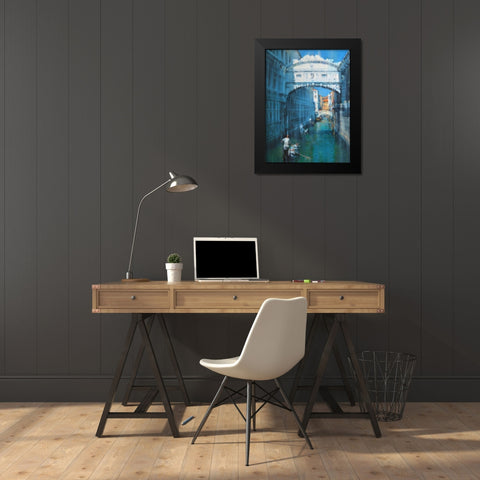 Venice II Black Modern Wood Framed Art Print by Krioutchkov, Alex Hook