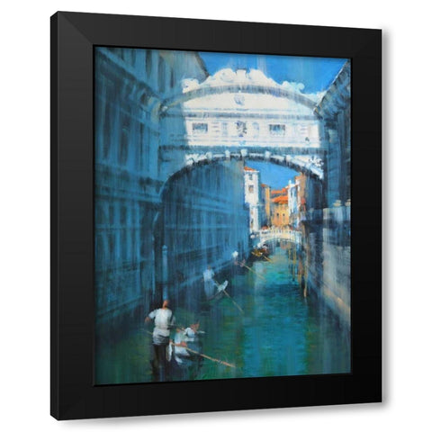 Venice II Black Modern Wood Framed Art Print by Krioutchkov, Alex Hook