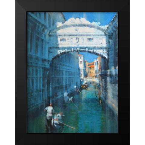 Venice II Black Modern Wood Framed Art Print by Krioutchkov, Alex Hook