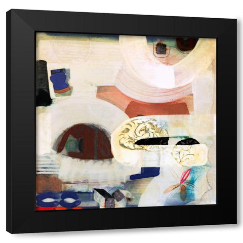 Brain Freeze 2 Black Modern Wood Framed Art Print by Koury, Aleah