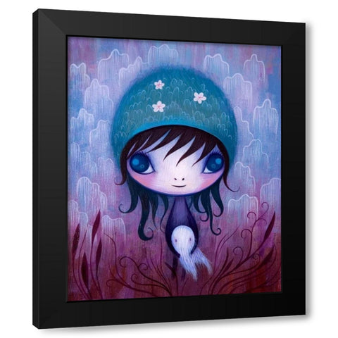 Big Furry Fuzzy Thing Black Modern Wood Framed Art Print with Double Matting by Ketner, Jeremiah
