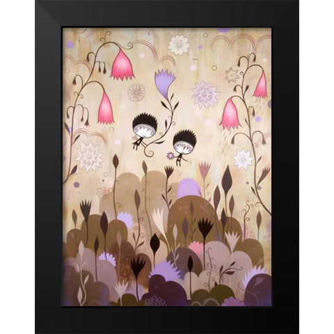 Garden of Sleeping Flowers I Black Modern Wood Framed Art Print by Ketner, Jeremiah