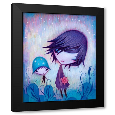 Happy I Met You Black Modern Wood Framed Art Print by Ketner, Jeremiah