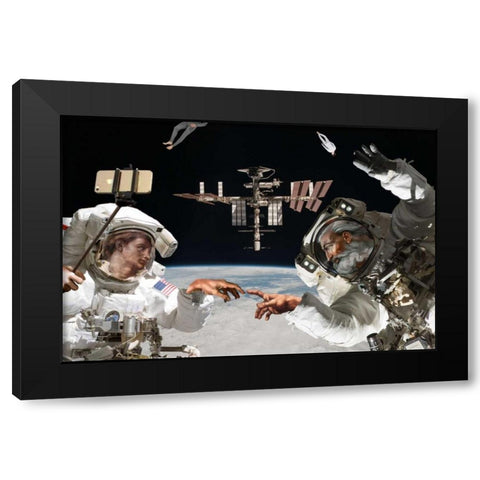 Photo Op Black Modern Wood Framed Art Print with Double Matting by Kite, Barry