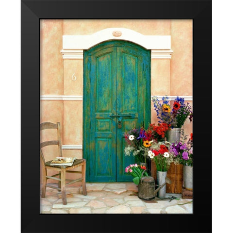 Fleuriste, Provence Black Modern Wood Framed Art Print by Klug, Alan