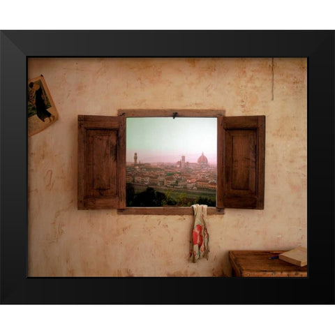 Florence Black Modern Wood Framed Art Print by Klug, Alan