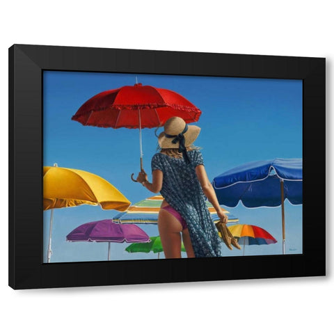 Canopies Black Modern Wood Framed Art Print by Kelley, Paul