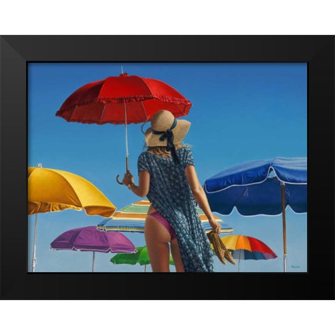Canopies Black Modern Wood Framed Art Print by Kelley, Paul