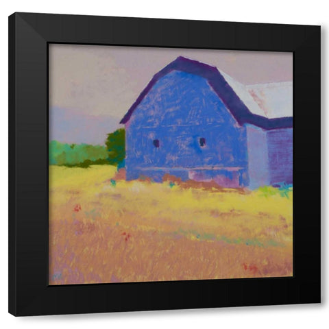 Summer Field Black Modern Wood Framed Art Print by Kelly, Mike