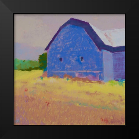 Summer Field Black Modern Wood Framed Art Print by Kelly, Mike