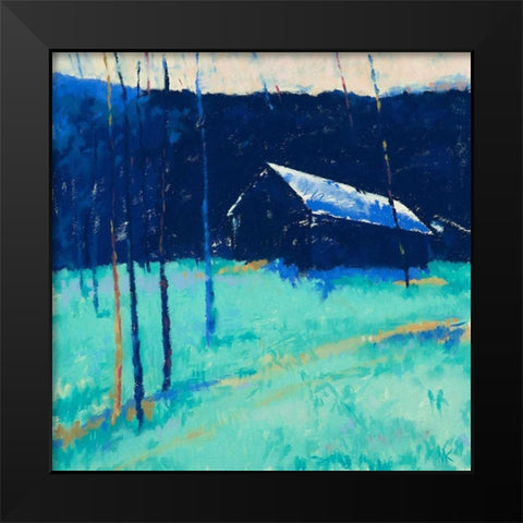 Moon Glow Black Modern Wood Framed Art Print by Kelly, Mike