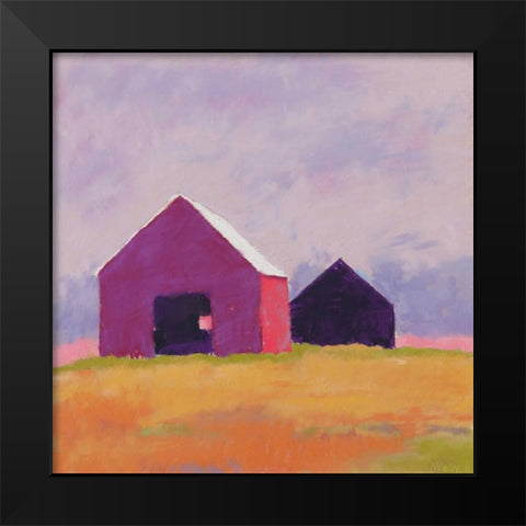A Softer Light Black Modern Wood Framed Art Print by Kelly, Mike
