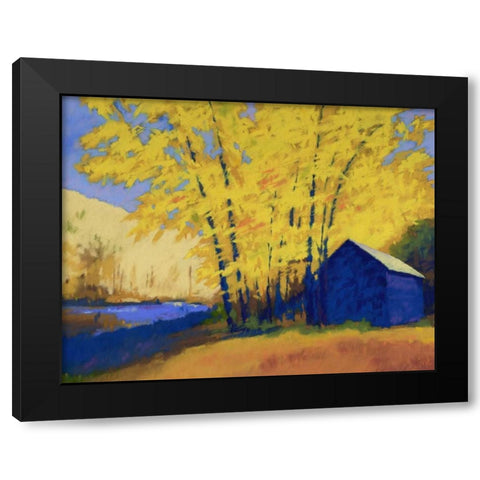 Hartmans Place Black Modern Wood Framed Art Print with Double Matting by Kelly, Mike