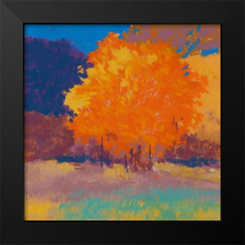 Orange Maple Black Modern Wood Framed Art Print by Kelly, Mike