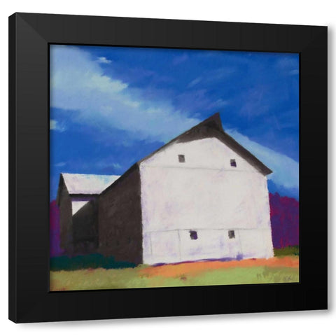 White Giant Black Modern Wood Framed Art Print with Double Matting by Kelly, Mike