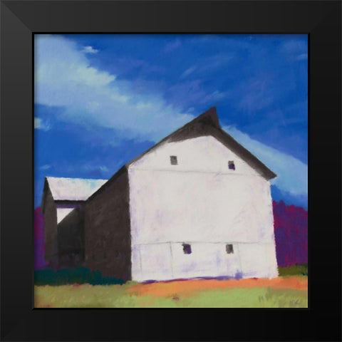 White Giant Black Modern Wood Framed Art Print by Kelly, Mike