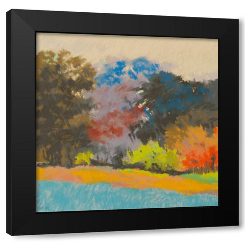 Fox Farms Woods 2 Black Modern Wood Framed Art Print with Double Matting by Kelly, Mike