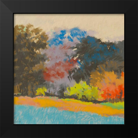 Fox Farms Woods 2 Black Modern Wood Framed Art Print by Kelly, Mike