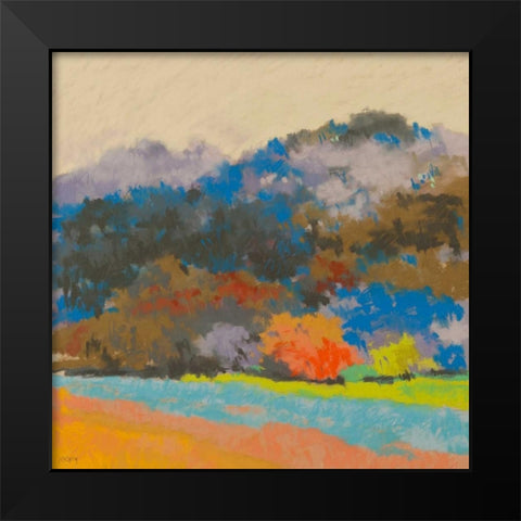 Fox Farm Woods 3 Black Modern Wood Framed Art Print by Kelly, Mike
