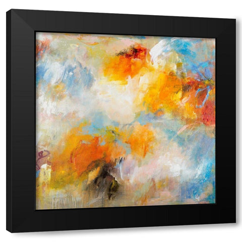 Endless Summer Series No. 3 Black Modern Wood Framed Art Print with Double Matting by Koelman, Hilma