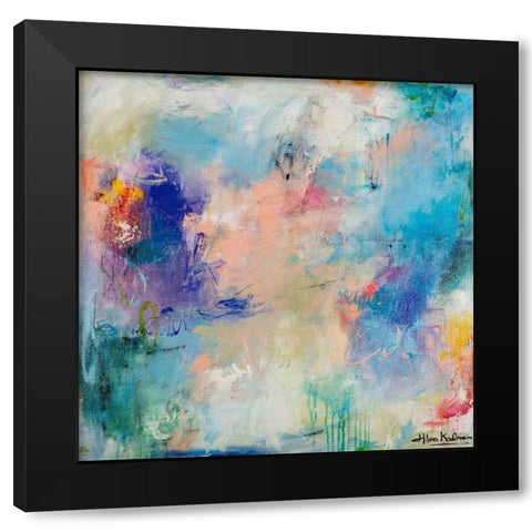 Morning Reflections Black Modern Wood Framed Art Print by Koelman, Hilma