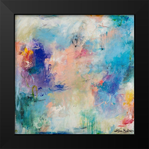 Morning Reflections Black Modern Wood Framed Art Print by Koelman, Hilma