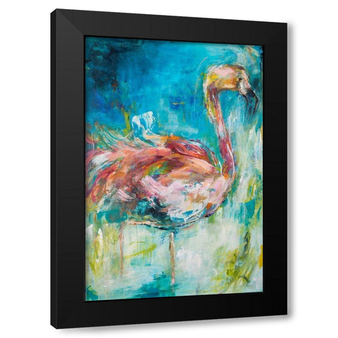 Pretty in Pink No. 1 Black Modern Wood Framed Art Print by Koelman, Hilma