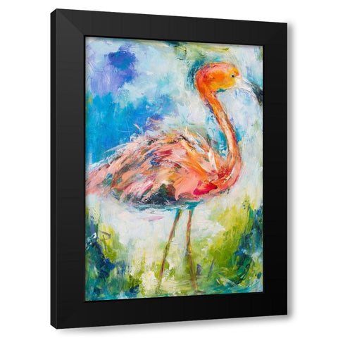 Pretty in Pink No. 2 Black Modern Wood Framed Art Print with Double Matting by Koelman, Hilma