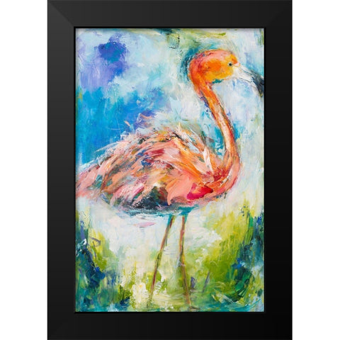Pretty in Pink No. 2 Black Modern Wood Framed Art Print by Koelman, Hilma