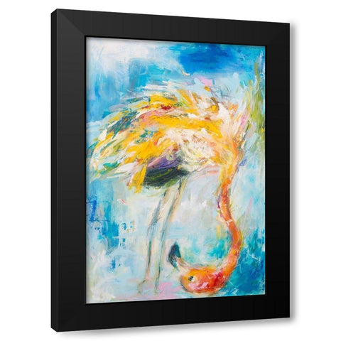 Pretty in Pink No. 3 Black Modern Wood Framed Art Print with Double Matting by Koelman, Hilma
