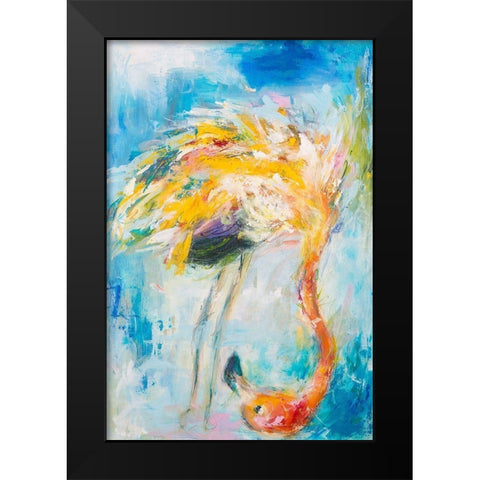 Pretty in Pink No. 3 Black Modern Wood Framed Art Print by Koelman, Hilma
