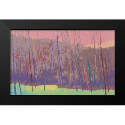 Early Morning Black Modern Wood Framed Art Print by Kelly, Mike