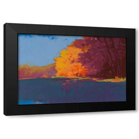 River Bank Black Modern Wood Framed Art Print by Kelly, Mike