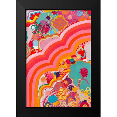 Sugar Crash Black Modern Wood Framed Art Print by Kleinpeter, Maggie