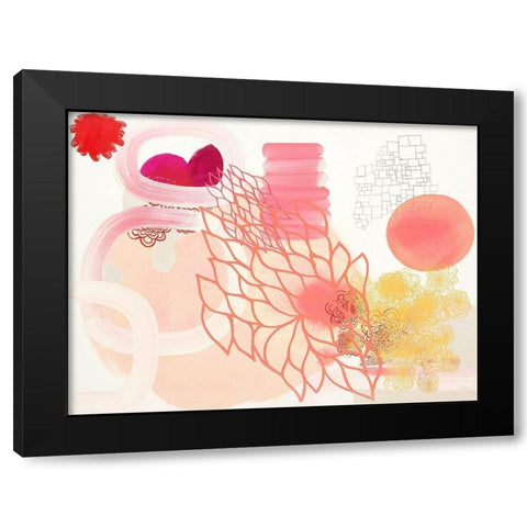 Time to Fly Black Modern Wood Framed Art Print by Kleinpeter, Maggie