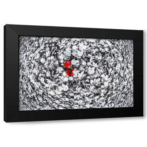 Together Black Modern Wood Framed Art Print by Kostka, Vladimir