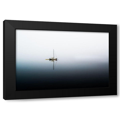Tranquility I Black Modern Wood Framed Art Print by Kostka, Vladimir