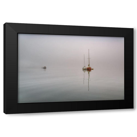 Tranquility II Black Modern Wood Framed Art Print by Kostka, Vladimir