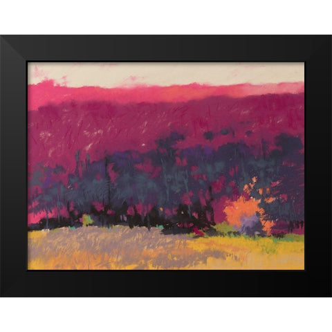 Glow Black Modern Wood Framed Art Print by Kelly, Mike