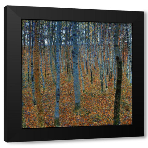 Beech Grove I Black Modern Wood Framed Art Print with Double Matting by Klimt, Gustav