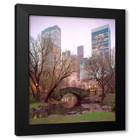 Central Park, NYC Black Modern Wood Framed Art Print by Klug, Alan
