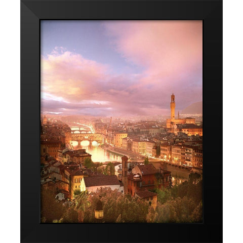 Florence Black Modern Wood Framed Art Print by Klug, Alan