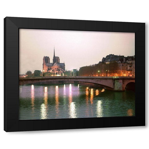 Paris No. 512 Black Modern Wood Framed Art Print with Double Matting by Klug, Alan