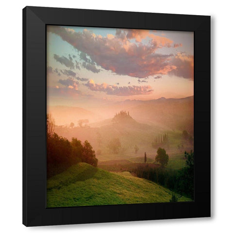 Villa, Toscana Black Modern Wood Framed Art Print with Double Matting by Klug, Alan