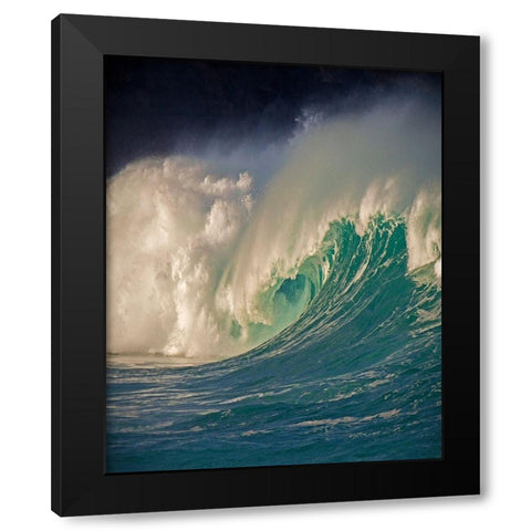 Waimea, Oahu Black Modern Wood Framed Art Print by Klug, Alan