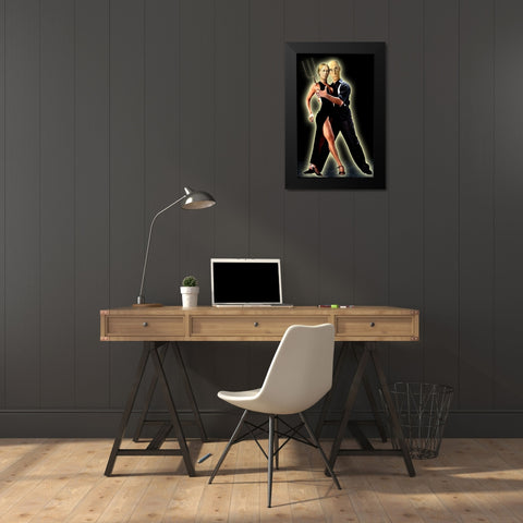 Gothic Tango Black Modern Wood Framed Art Print by Kite, Barry