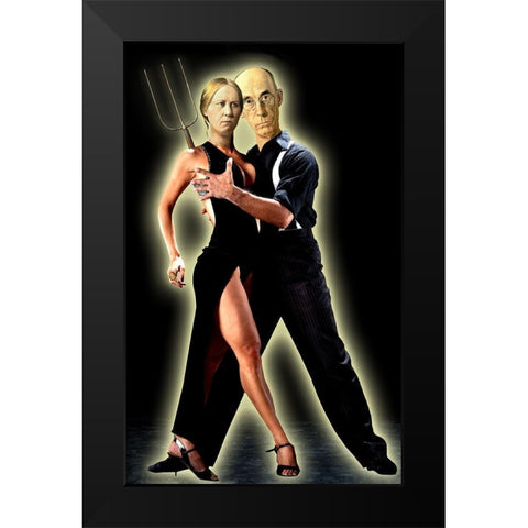 Gothic Tango Black Modern Wood Framed Art Print by Kite, Barry