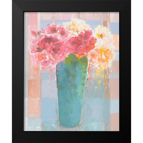 Regal and Romantic Black Modern Wood Framed Art Print by Khorasani, Hooshang